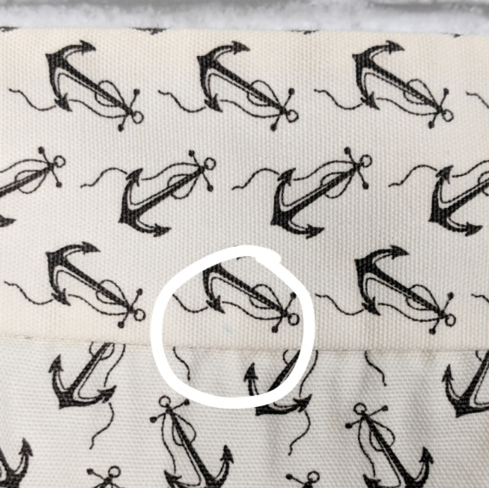 J Crew Anchor Skirt 8 Nautical White Cotton Mini - Picture 5 of 6